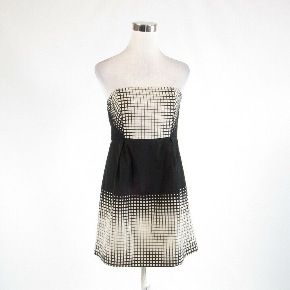 Black gray TIBI NEW YORK sheath dress 8
